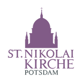 Logo der St. Nikolaikirche Potsdam in der Farbe Flieder.